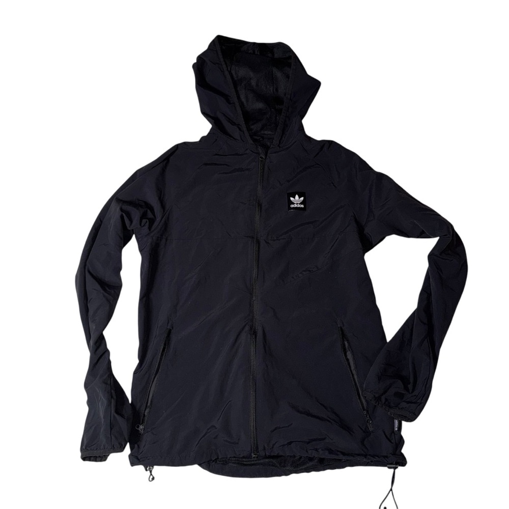 adidas Black Zip-Up Windbreaker